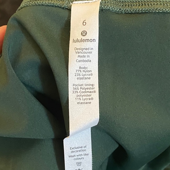 Lululemon Wunder Train Algae Green Size 6! - Picture 4 of 7